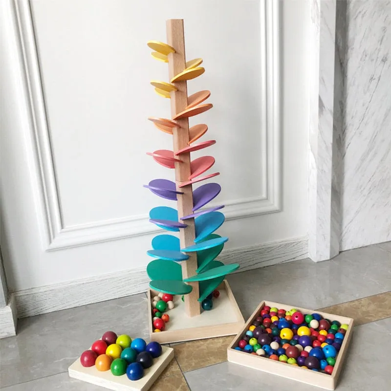 Wooden Rainbow Building Educational Toy