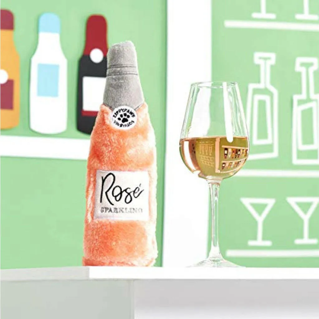 Zippy Paws Happy Hour Crusherz Bottle Themed Crunchy Water Bottle Rosé