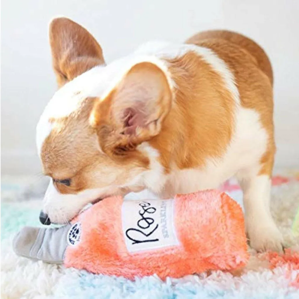 Zippy Paws Happy Hour Crusherz Bottle Themed Crunchy Water Bottle Rosé